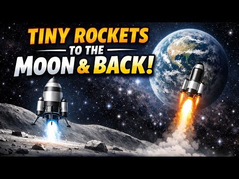 Can the TINIEST Rocket Reach the Moon and Return?! In SFS|SFS free version|