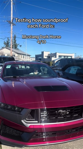 Testing the Soundproofing of Ford Models