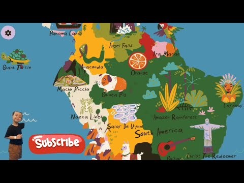 World Atlas - BRAZIL BOLIVIA PERU - Learn Fun Facts Ensiklopedia Geografi #study #games #country