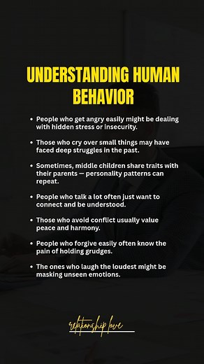 1.5K views · 22 reactions | UNDERSTANDING HUMAN BEHAVIOR | Relation & Love Fact | Facebook