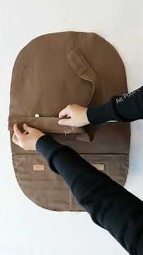 🌸DIY Zipper Hobo Bag With Pockets 👜 #bag #sewing #sewingprojects
