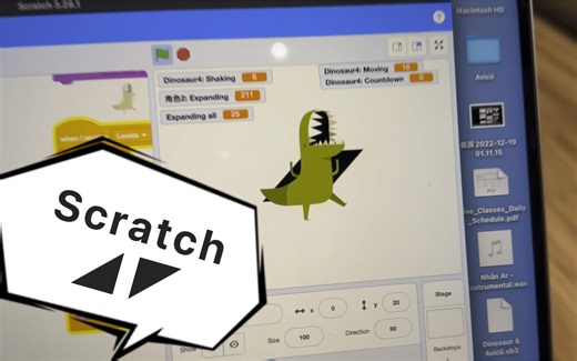 用Scratch寫了個小動畫