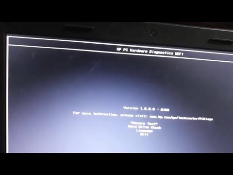 HP pc hardware diagnostics UEFI