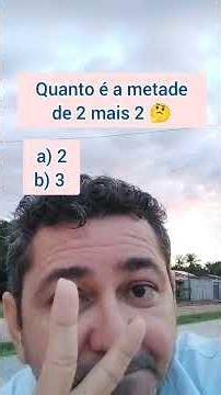 Questão de Matemática Básica que muitos ERRAM #edutuber #matematica