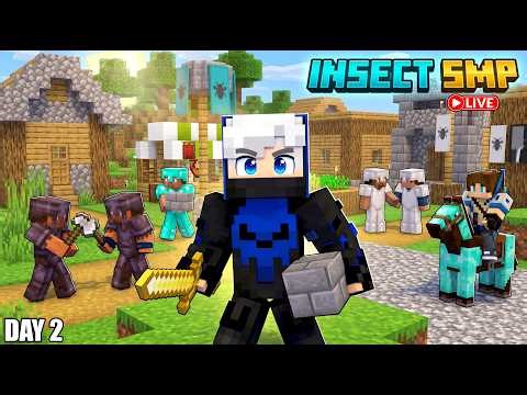 😍 Lets Build Our KINGDOM in INSECT SMP || DAY 2 ||