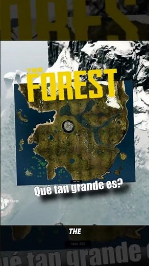 Qué tan grande es el mapa de The Forest 🪓​? | #theforest #theforestpc
