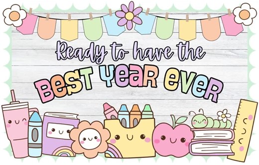 Groovy Classroom Decor: Back to School Bulletin Board Kit (digital Download) - Etsy