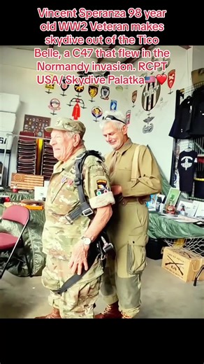 Vincent Speranza: 98-Year-Old WW2 Veteran Skydives from Tico Belle