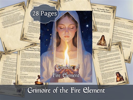 Grimoire of the Fire Element | Digital Book of Fire Magic & Alchemy | Printable PDF for Rituals, Protection and Transformation - Etsy