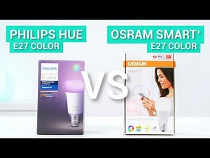 Philips Hue E27 color vs. Osram Smart+ E27 color in the test - Which produces the nicer colors?