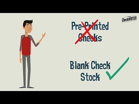 Switch to Blank Check Stock from Pre Printed Checks