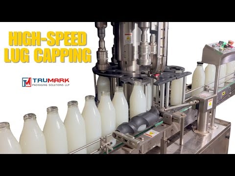Automatic Milk Bottle Lug Capping Machine | High Speed Twist-Off Cap Sealing