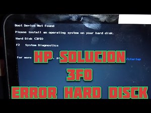 solucion HP hard disk fix error (3f0