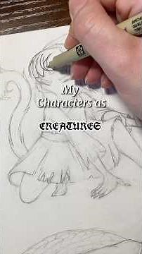My comic characters as creatures! #ocs #characterdesign