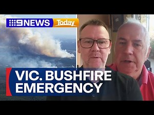 Firefighters racing to contain multiple bushfires across Victoria | 9 News Australia