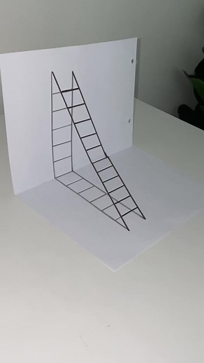 Illusion d'optique en 3D: dessin qui sort de ta feuille !