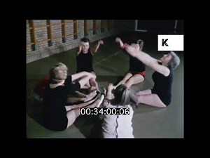 1960s Middle Aged Women Exercise Class