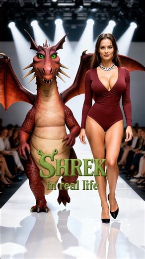 Shrek Hits the Runway 😱🔥 From Swamp to Spotlight in Epic Real Life Evolution #shrek #liveaction