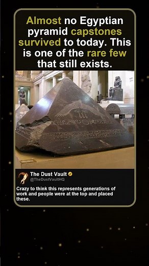 Rare Surviving Egyptian Pyramid Capstone Still Exists Today