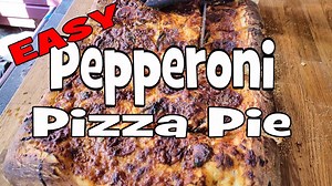 A classic pepperoni pizza pie