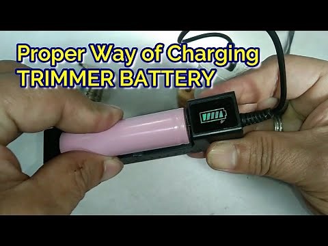 trimmer lithium ion battery charging tips ( part 3 with subtitles )