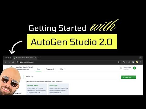 An overview of AutoGen Studio 2.0 in under 10 minutes!