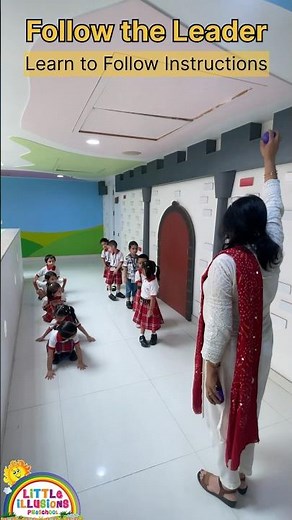 Follow the Leader game for kids by @littleillusionspreschool6777