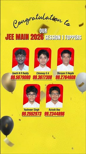 JEE Main 2026 Results 🔥 Deeksha Vedantu Toppers Shines Again with Brilliant Scores 🚀
