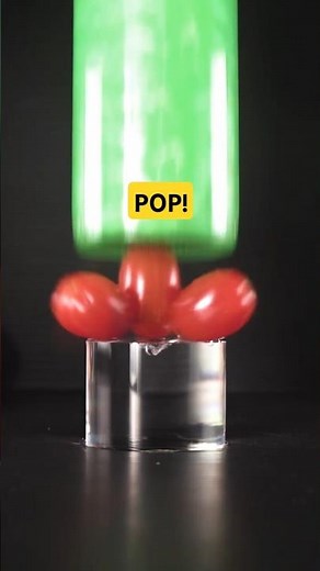 This is How the Cherry Tomato Pops in Slow Motion 🍅💥 | Satisfying ASMR