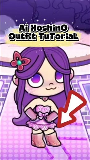 Ai Hoshino Outfit Tutorial!💜 #avatarworld #avatarworldsecrets
