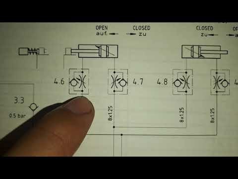 How to read pneumatic circuit and symbol?