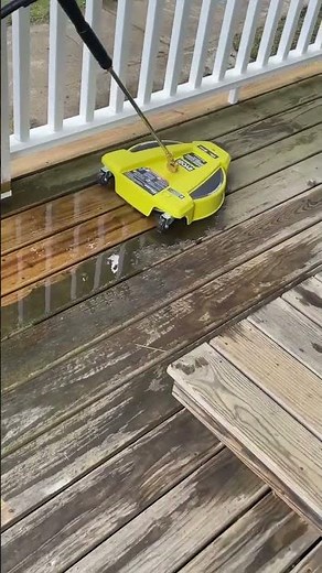 How to properly pressure wash deck.