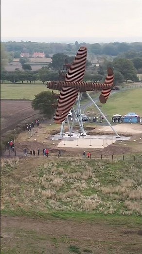 Lancaster bomber sculpture. #lancaster #sculpture #drone