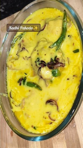 |Kadhi Pakoda|🌼🌷 Full Recipe is in Related Video 👆 #kadhipakora #kadhirecipe #shortvideo