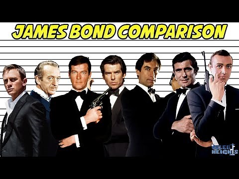 James Bond Actor Heights Comparison