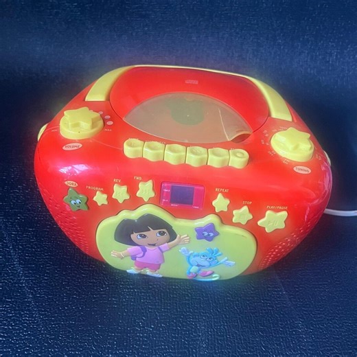 Nickelodeon Dora the Explorer CD AM/FM Radio Boombox Red Yellow Works No Antenna - Etsy Canada