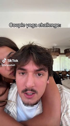 We tried a couple’s yoga challenge. Lmk how we did | mika