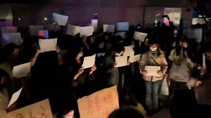 Why protesters in China are holding up white paper