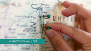 United States Travel Map Pin Board | USA Wall Map on Canvas (43 x 30) [Office_Product]