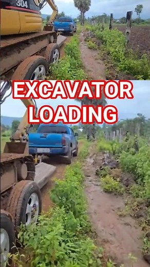 How to Load a Mini Excavator on a Trailer | Easy Transport with Pickup Truck