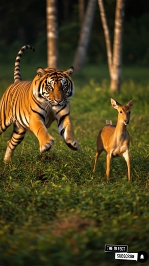 "Tiger vs Deer | Hyper-Realistic Forest Chase | Wild Animal Video"#tiger