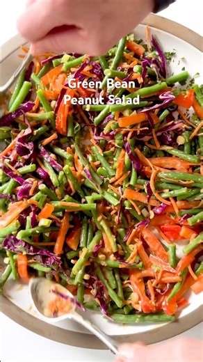 Green Bean Peanut Salad #recipe