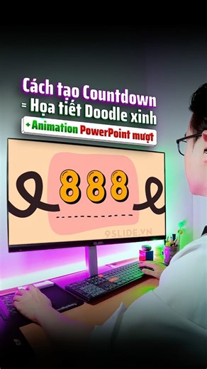 Tips for designing an impressive countdown with super cute doodles and awesome #PowerPoint animat...