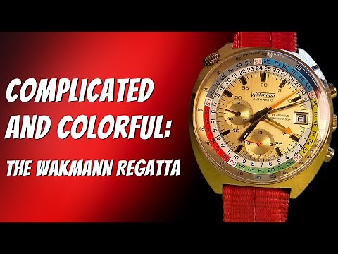 The complicated and colorful Wakmann Regatta wristwatch