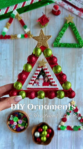 Craft-Sticks🎄 Christmas Frame Ornaments | Details on the blog https://montessorifromtheheart.com/2022/12/13/craft-sticks-christmas-frame-ornaments/ 🎄 Unleash your inner crafting wizard! 🪄 Craft-Sticks Christmas Frame Ornaments are the name of the game this holiday season! 🌟 🎅 Santa called and he wants his crafty elves back, 'cause we're on a mission to spread holiday cheer with DIY Craft-Sticks Frame Ornaments! ✨ 🎨 Get your craft sticks ready, 'cause we're turning them into festive frames 