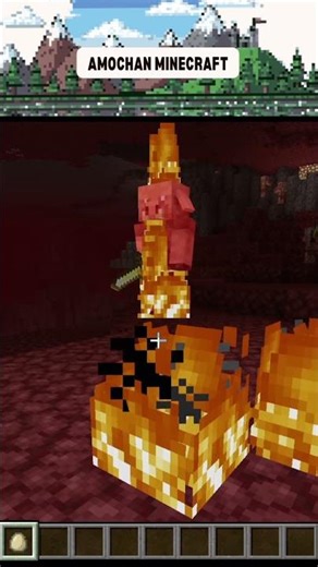 Lightning Egg Assault on Piglins in the Nether #minecraft #shorts #nocommentary