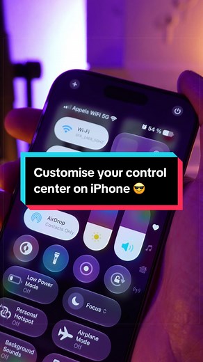 This is how you should customize your control center on iPhone 😎 #iphone #apple #iphone17