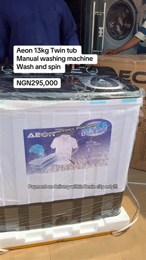 Aeon 13kg Twin Tub Manual Washing Machine - NGN295,000
