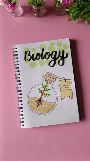 Creative Biology front page design 🪴 #frontpage #coverpage #shorts