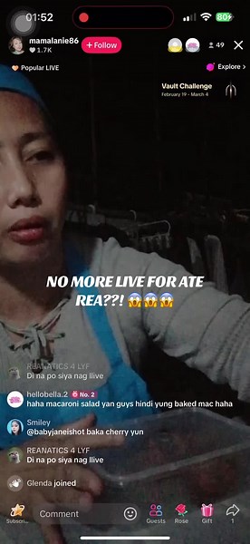 Dating manager na ngayon ay kaibigan na nag mamalasakit para kay Ate Rea na si @mamalanie86 pinag sabihan na huwag muna daw mag live si Ate Rea pero iginiit ng mga netizens ay nag live naman daw sa 2nd Account nito. #reaarzadon #nagiisangreaarzadon #reaarzadonnatoguys #reanatics #aterea